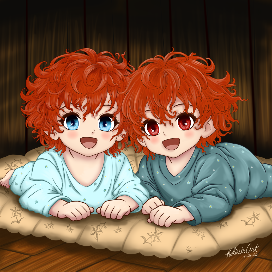 Elaris and Kyra - Genshin Impact Original Characters By Kaliesto Art